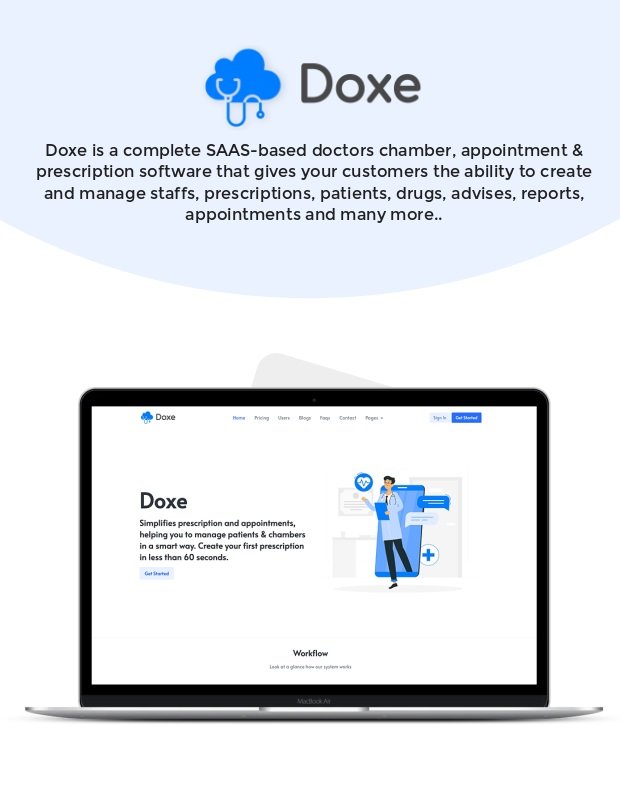 Doxe - SaaS Multi-Doctor Appointment & ePrescription Platform